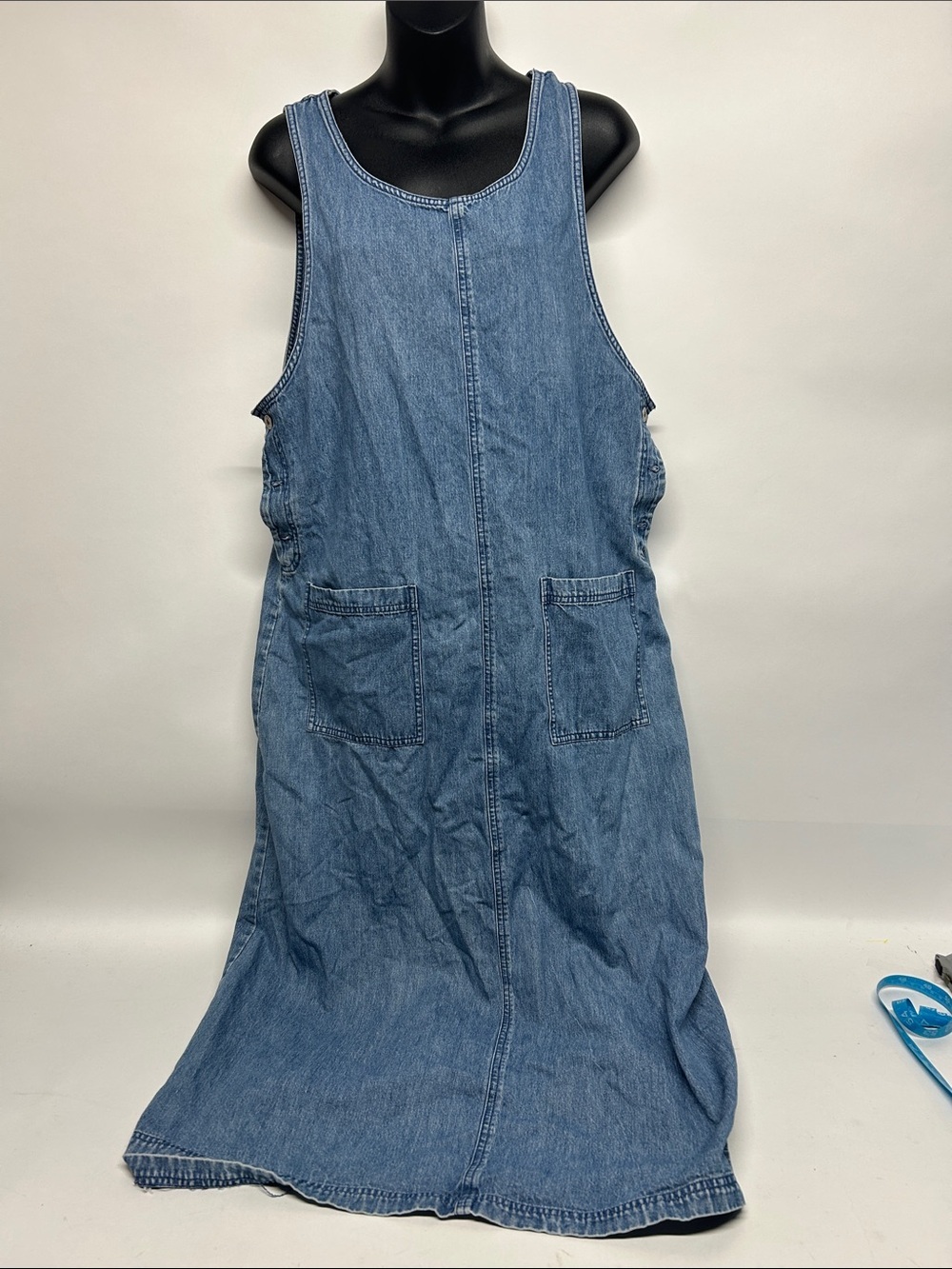 Marsh Landing Light Blue women’s Denim dress vintage 1990s 100% cotton